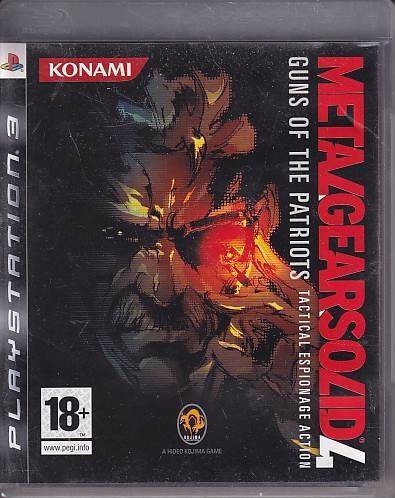 Metal Gear Solid 4 Guns of the Patriots Tactical Espionage Action - Med Pap Sleeve - PS3 (B Grade) (Genbrug)